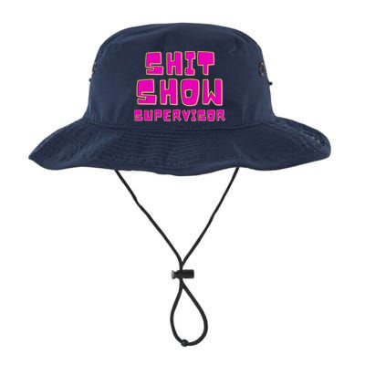 Shit Show Supervisor Funny Mom Boss Manager Bucket Hat