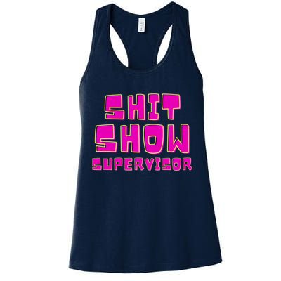 Shit Show Supervisor Funny Mom Boss Manager Womens Tank Top
