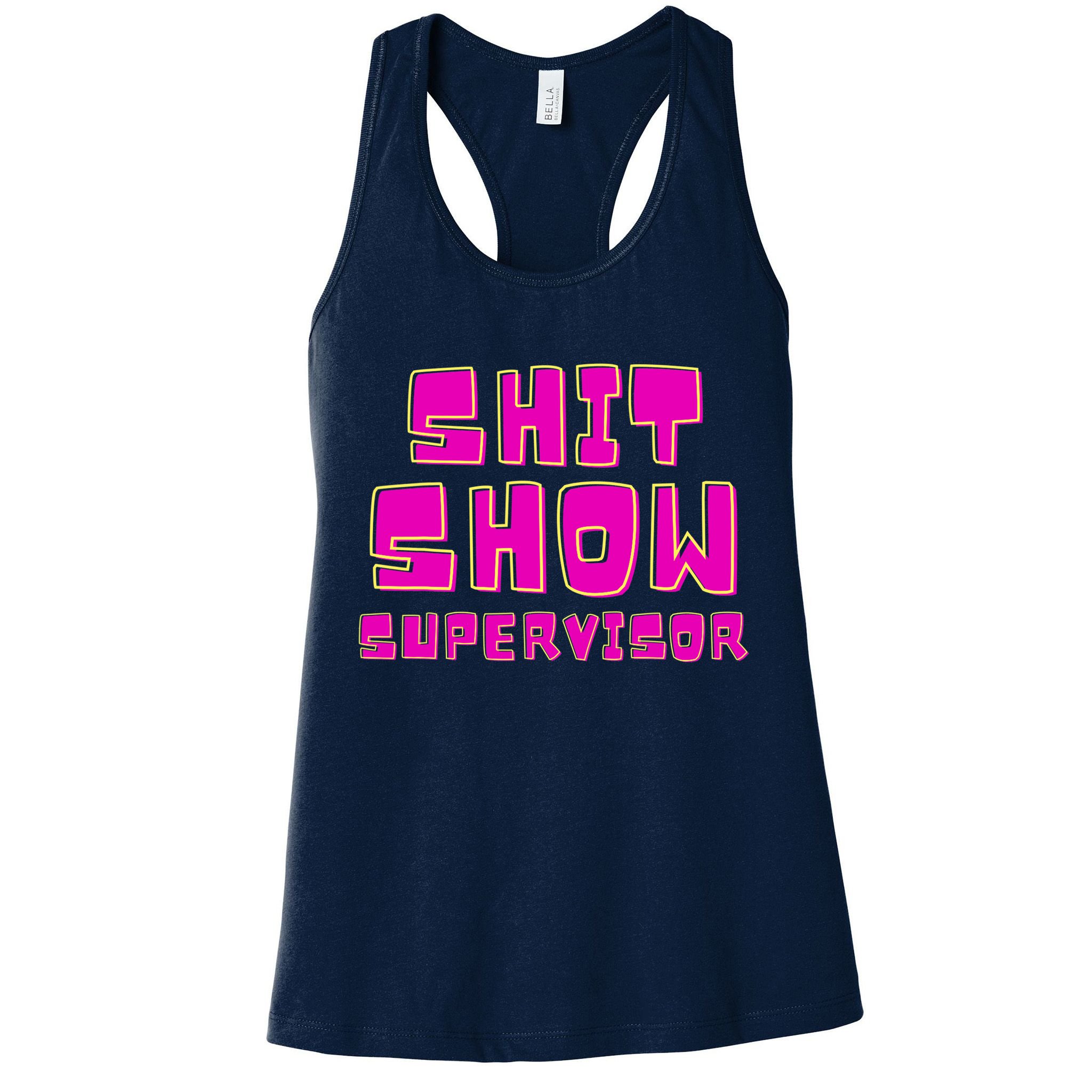 Shit Show Supervisor Funny Mom Boss Manager Womens Tank Top
