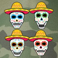 Sugar Skull Sombrero Dia De Los Muertos Mexican Day Of Dead Legacy Tie Dye Trucker Hat