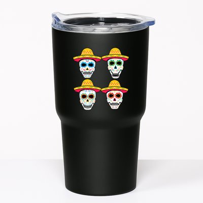 Sugar Skull Sombrero Dia De Los Muertos Mexican Day Of Dead Tumbler