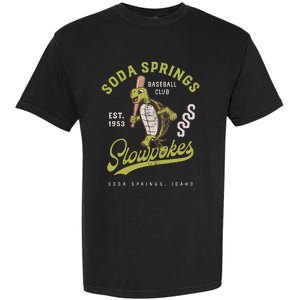 Soda Springs Slowpokes Retro Minor League Baseball Team Garment-Dyed Heavyweight T-Shirt