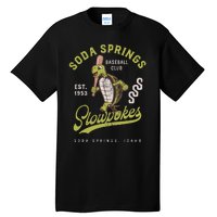 Soda Springs Slowpokes Retro Minor League Baseball Team Tall T-Shirt