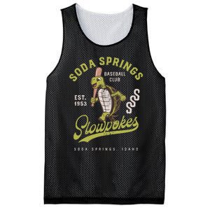 Soda Springs Slowpokes Retro Minor League Baseball Team Mesh Reversible Basketball Jersey Tank