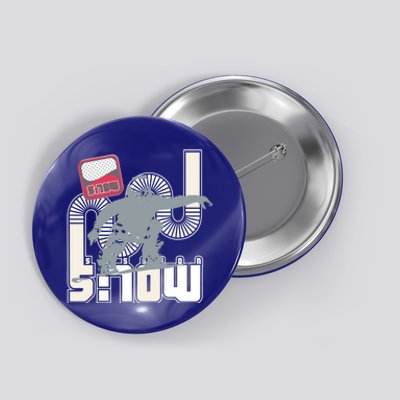 Snow Skiing Ski Graphic Gift Button