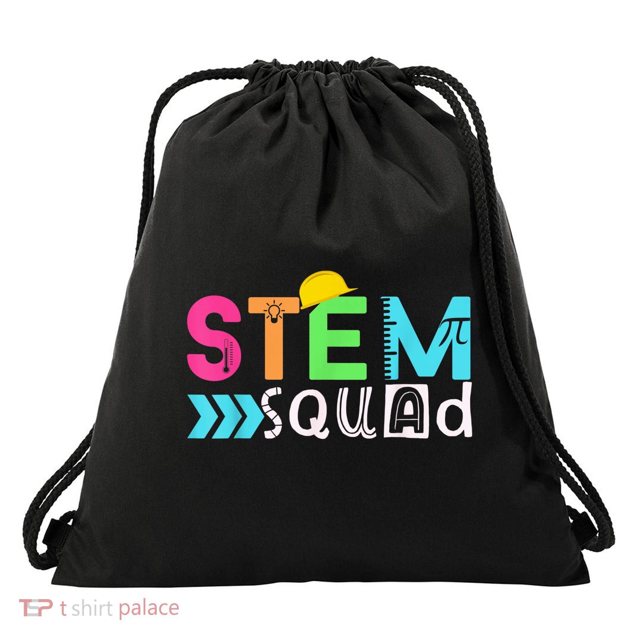 STEM Squad Science Technology Engineering Math Teacher Gift Drawstring Bag