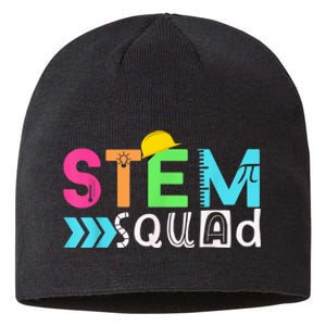 STEM Squad Science Technology Engineering Math Teacher Gift Sustainable Beanie