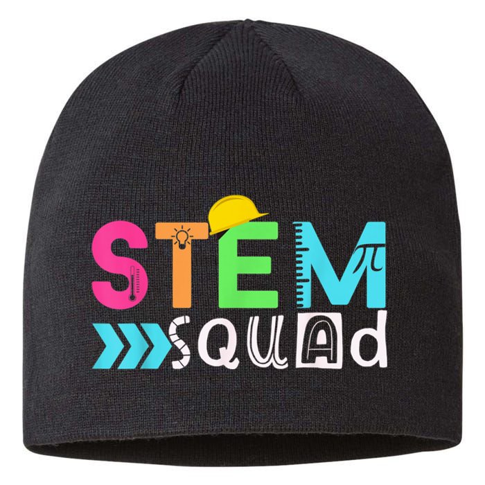 STEM Squad Science Technology Engineering Math Teacher Gift Sustainable Beanie