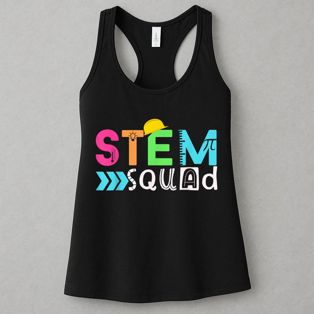 STEM Squad Science Technology Engineering Math Teacher Gift Womens Tank Top