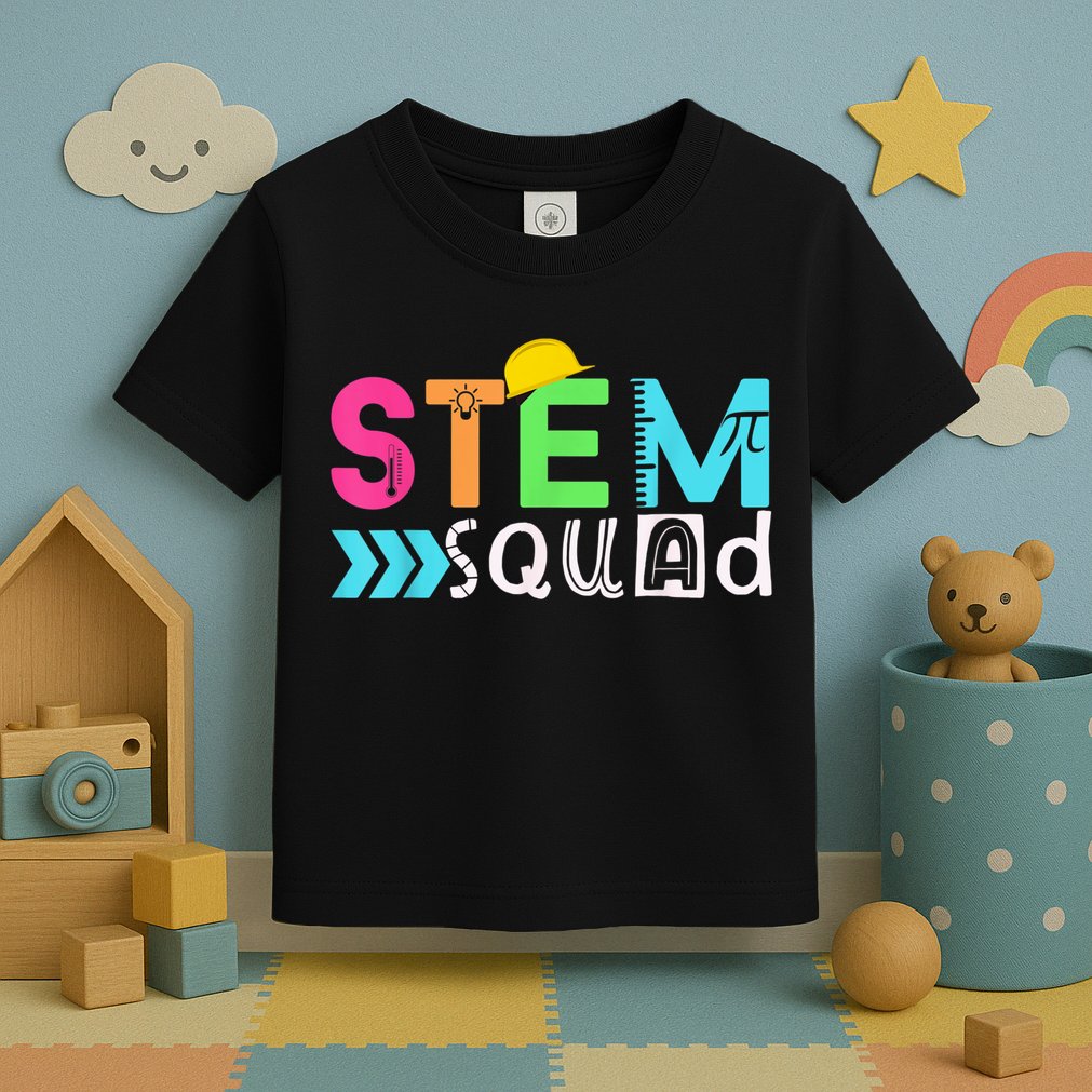 STEM Squad Science Technology Engineering Math Teacher Gift Toddler T-Shirt