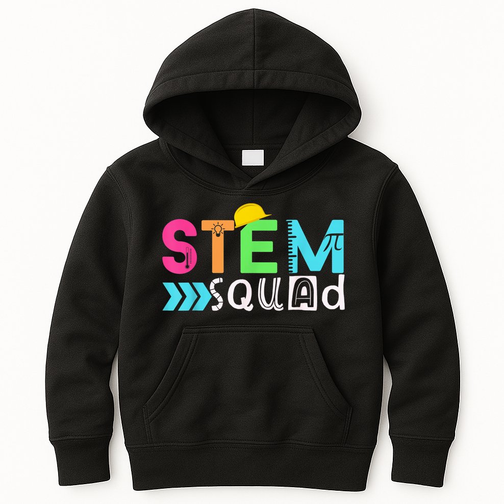 STEM Squad Science Technology Engineering Math Teacher Gift Kids Hoodie