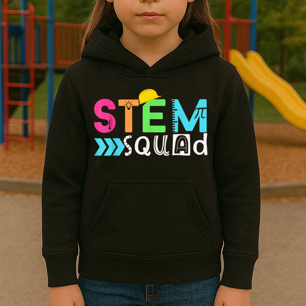 STEM Squad Science Technology Engineering Math Teacher Gift Kids Hoodie