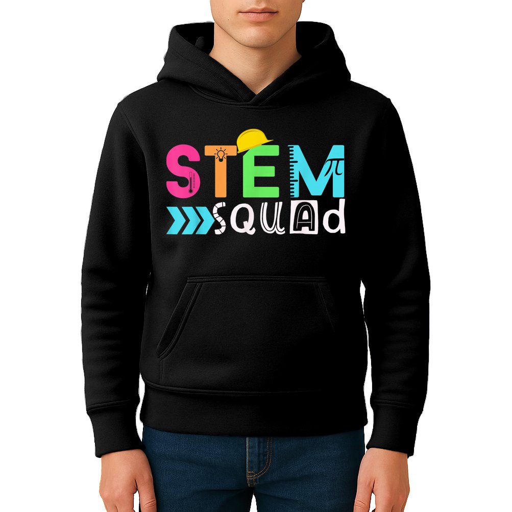 STEM Squad Science Technology Engineering Math Teacher Gift Kids Hoodie