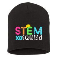 STEM Squad Science Technology Engineering Math Teacher Gift Short Acrylic Beanie