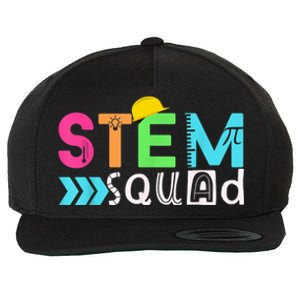 STEM Squad Science Technology Engineering Math Teacher Gift Wool Snapback Cap