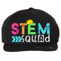 STEM Squad Science Technology Engineering Math Teacher Gift Wool Snapback Cap