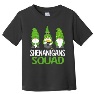 Shenanigans Squad st patrick green Shamrock gnome Toddler T-Shirt