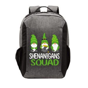 Shenanigans Squad st patrick green Shamrock gnome Vector Backpack