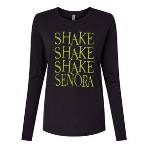 Shake Shake Shake Horror Halloween Quote Halloween Movie Inspired Womens Cotton Relaxed Long Sleeve T-Shirt