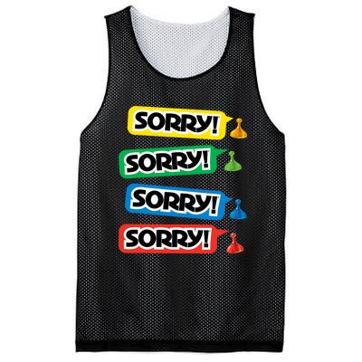 Sorry Sorry! Sorry! Sorry! Mesh Reversible Basketball Jersey Tank