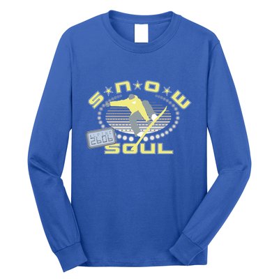Snow Soul Skiing Ski Gift Cool Gift Long Sleeve Shirt