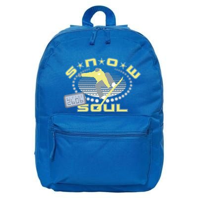 Snow Soul Skiing Ski Gift Cool Gift 16 in Basic Backpack