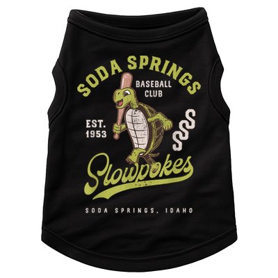 Soda Springs Slowpokes Retro Minor League Baseball Team Doggie Tank