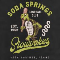 Soda Springs Slowpokes Retro Minor League Baseball Team Adult Drive Performance Visor