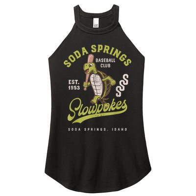 Soda Springs Slowpokes Retro Minor League Baseball Team Women's Perfect Tri Rocker Tank