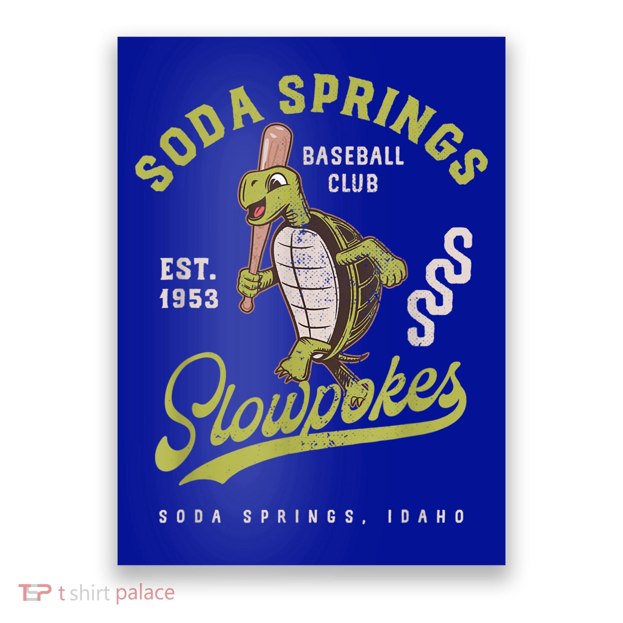 Soda Springs Slowpokes Retro Minor League Baseball Team Poster