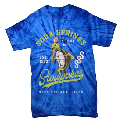 Soda Springs Slowpokes Retro Minor League Baseball Team Tie-Dye T-Shirt
