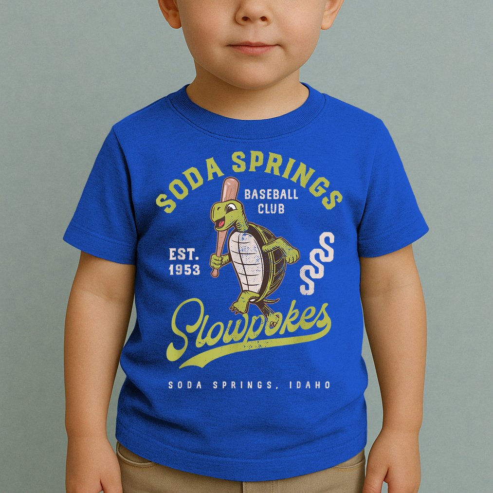 Soda Springs Slowpokes Retro Minor League Baseball Team Toddler T-Shirt