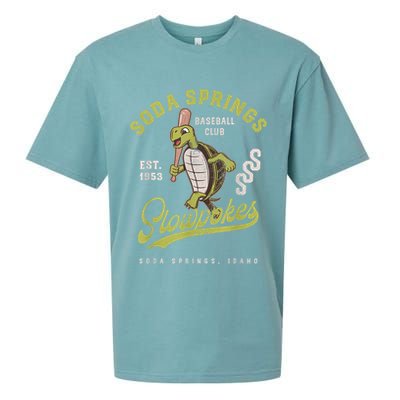 Soda Springs Slowpokes Retro Minor League Baseball Team Sueded Cloud Jersey T-Shirt