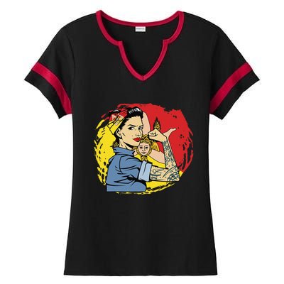 Sicilian Strong  Sicily Ladies Halftime Notch Neck Tee