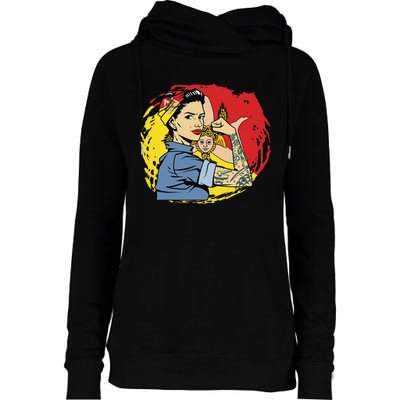 Sicilian Strong  Sicily Womens Funnel Neck Pullover Hood