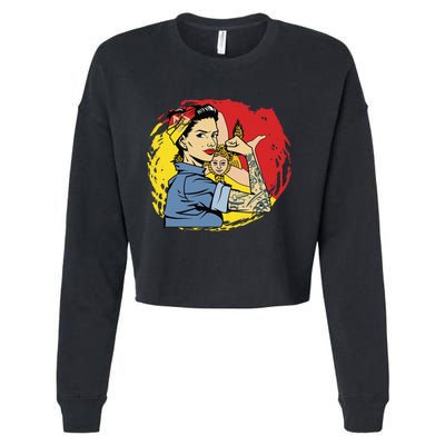 Sicilian Strong  Sicily Cropped Pullover Crew