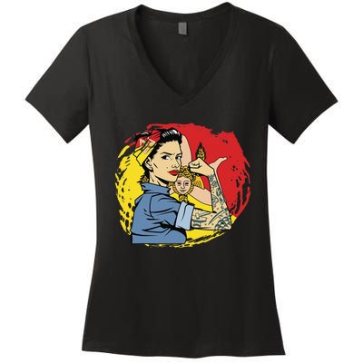 Sicilian Strong  Sicily Women's V-Neck T-Shirt