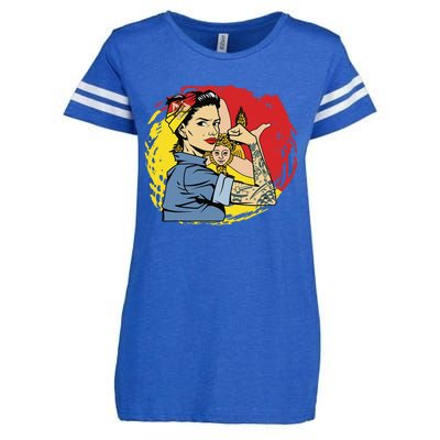 Sicilian Strong  Sicily Enza Ladies Jersey Football T-Shirt