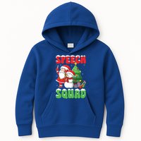 Speech Squad Snow Santa Speech Therapist Slp Christmas Cute Gift Kids Hoodie