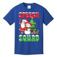 Speech Squad Snow Santa Speech Therapist Slp Christmas Cute Gift Kids T-Shirt