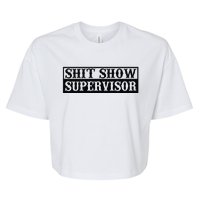 Shit Show Supervisor Bella+Canvas Jersey Crop Tee