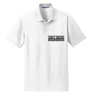 Shit Show Supervisor Dry Zone Grid Polo