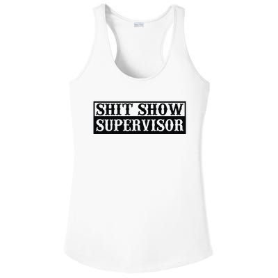 Shit Show Supervisor Ladies PosiCharge Competitor Racerback Tank