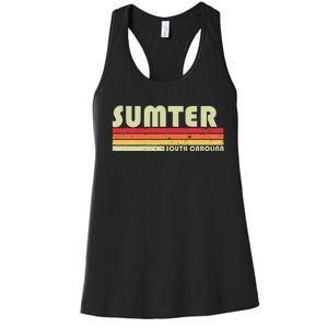 Sumter Sc South Carolina Funny City Home Roots Women's Racerback Tank