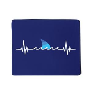 Shark Shirts, Shark Lover Gift, Shark Heartbeat Mousepad