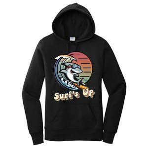 Surfer Shark SurfS Up Women's Pullover Hoodie