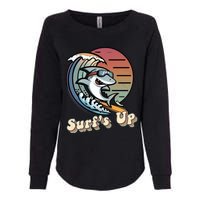 Surfer Shark SurfS Up Womens California Wash Sweatshirt