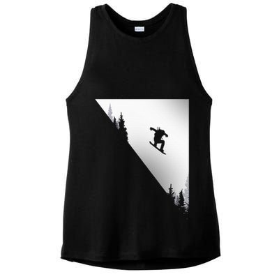 Snowboard Snowboarding Snowboarder Snowboard Ladies PosiCharge Tri-Blend Wicking Tank