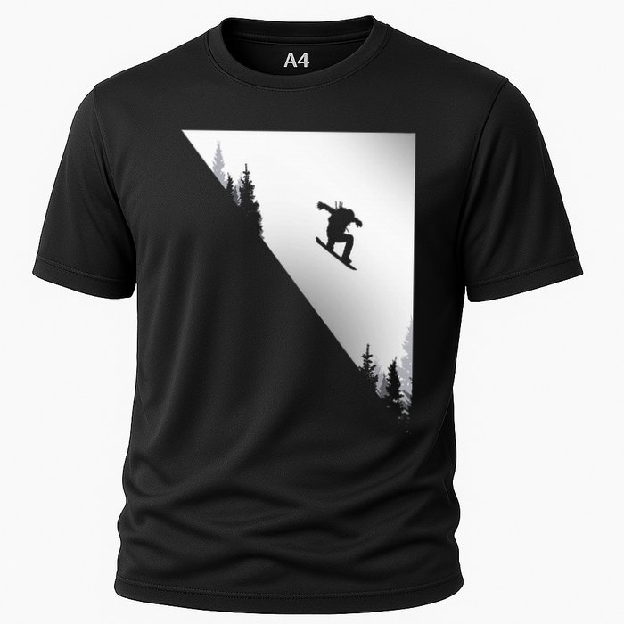 Snowboard Snowboarding Snowboarder Snowboard Cooling Performance Crew T-Shirt