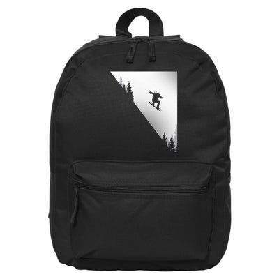 Snowboard Snowboarding Snowboarder Snowboard 16 in Basic Backpack